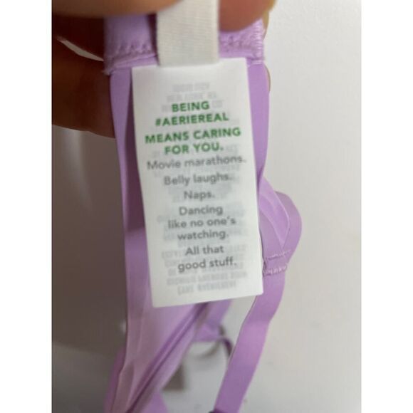 Smoothez Aerie Purple Size 32D Microfiber Unlined Full Coverage Bra NWT - Picture 6 of 11